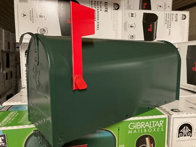 US Mailbox, Stahl, grün lack., orig. USA, Amerikanischer Briefkasten, II. Wahl - Bild 1 von 2