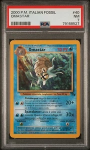 Pokémon Fossil Error Misprint - omastar - Shifted Energy Symbols italian - Picture 1 of 3
