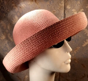 NEU BETMAR NEW YORK PINK TURN UP BREITE KREMPE HUT ONE SIZE KNAUTSCHBAR VERSTAUBAR - Bild 1 von 18