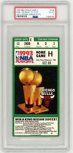 1993 NBA FINALS BULLS PHX SUNS MICHAEL JORDAN 44 PUNTOS PSA 4 TALÓN DE BOLETO JUEGO 3 - Imagen 1 de 2