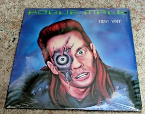 1985 ROGUE MALE FIRST VISIT LP Album Cutout Biker Metal 60423-1 Motorhead Sealed - Foto 1 di 5