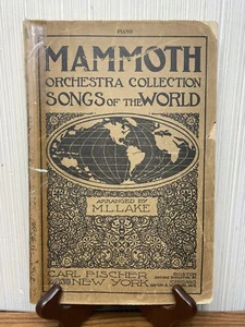 Antigua colección de canciones de piano de la música del mundo de la orquesta de mamut Carl Fischer - Imagen 1 de 7