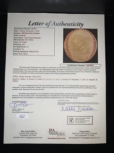 1982 New York Yankees Team Signed Baseball 23Sig Gossage Lemon JSA LOA Auto Ball - Picture 1 of 9