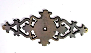 Amerock 1967 Can 207-700 Ornate Drawer Backplate Aged Dark Brass 1 Vintage MCM - Picture 1 of 8