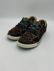 Twisted X Hooey Loper Schnürschuhe Sneaker Midnight Aztec WHYC019 Mokassinnaht 7,0 M - Bild 1 von 16