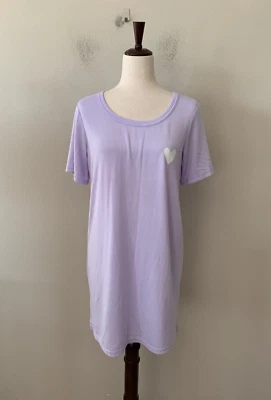 NWT! Jenni Sz L Soft Knit Short Sleeves Nightgown Sleepshirt I am a Friday Girl - Image 1 of 4