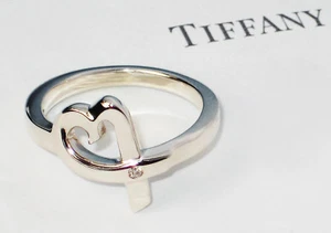 Tiffany & Co Diamant Ring Sterlingsilber Paloma Picasso Loving Heart 0,03ct - Bild 1 von 7