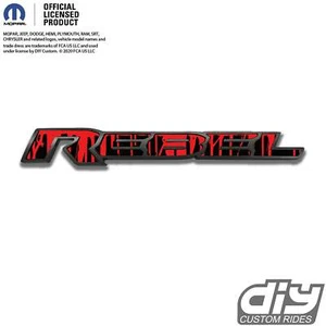 RAM Rebel Emblem Overlay Decals Dripping Red Fits 2015-2023 - Picture 1 of 4