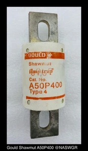 Gould Shawmut A50P400 Fuse 400A/500V/Type 4 - Shelf Surplus - Picture 1 of 2