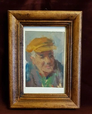 Vecchio dipinto olio. - Immagine 1 di 3