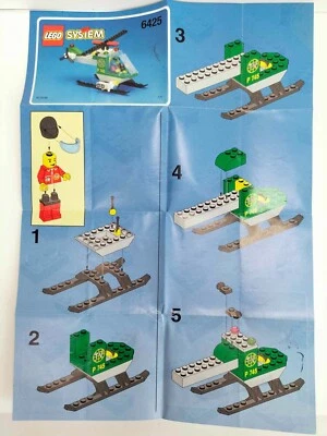 Notice Lego System City - 6425 TV Chopper - Livret d'instructions uniquement - Photo 1/2