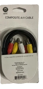 Neu ONN Composite A/V Kabel 6 Fuß Stereo Audio und Video 0NA17AV039 - Bild 1 von 4