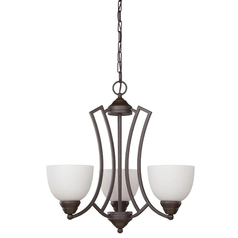 Sunset 20" Chester 3-Light Chandelier in Rustico - F15083-47 - Image 1 of 1