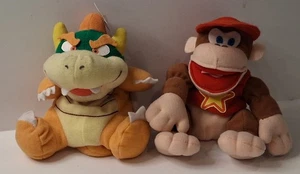 1997 Bowser & Diddy Kong Nintendo 64 Collectibles Sitzsack Vintage Tags - Bild 1 von 7