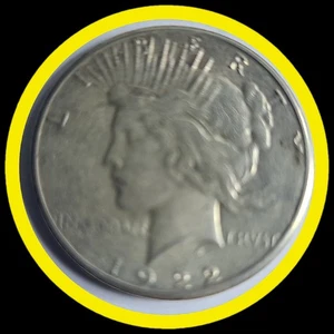 1922 S SILVER PEACE DOLLAR - Picture 1 of 6