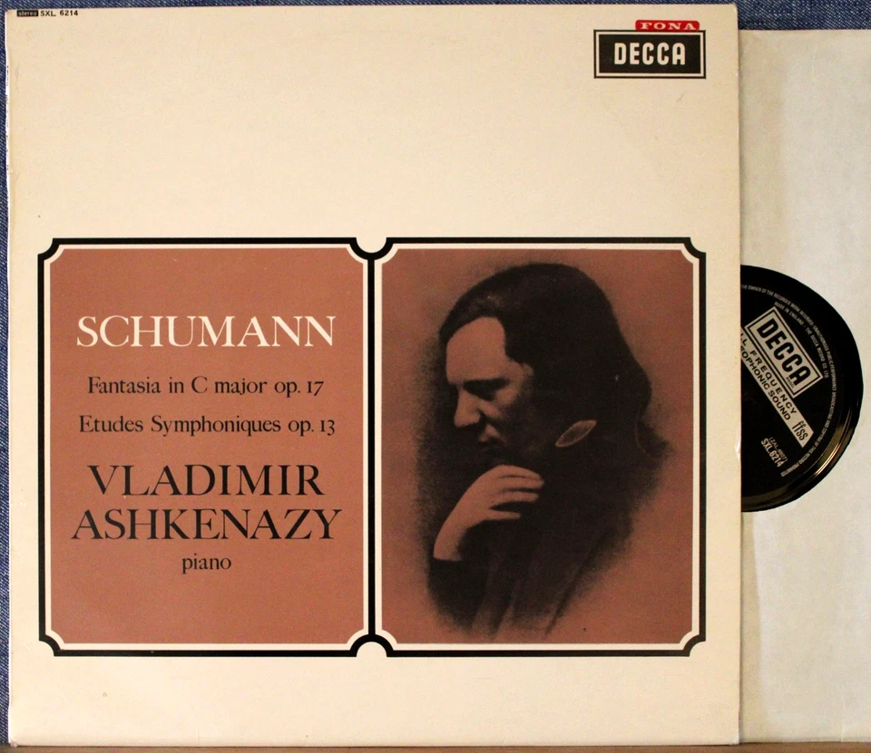 Ashkenazy. Schumann (Fantasia; Etudes symphoniques). Decca SXL 6214. NM - Image 1 of 1