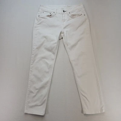 Rag & Bone Jeans Womens 25* White Dre Slim Fit Boyfriend Low Rise Denim - Image 1 of 4