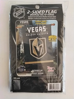 NHL Vegas Golden Knights Premium 2 Caras Gran Tamaño Bandera (44"x28") - Animal de Fiesta Foto 1 de 4