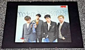 BLUR band A3 BOARD MOUNTED original  MODERN LIFE IS RUBBISH picture art poster - Foto 1 di 2