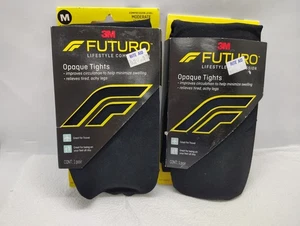 Futuro Lifestyle Moderate Comp. Opaque Tights, Black, WM Medium package damaged - Picture 1 of 4