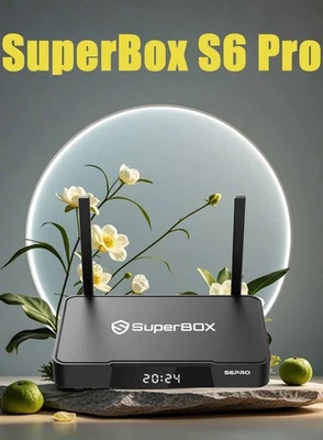 NEW SuperBOX S6 PRO TV BOX with Android 12 Voice Command Fast Ship Negotiable - Image 1 of 4