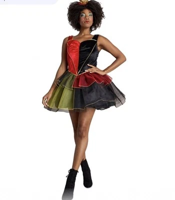 Disney Store Queen Of Hearts Costume Adult Sz XS Alice In Wonderland No Crown - Image 1 of 4