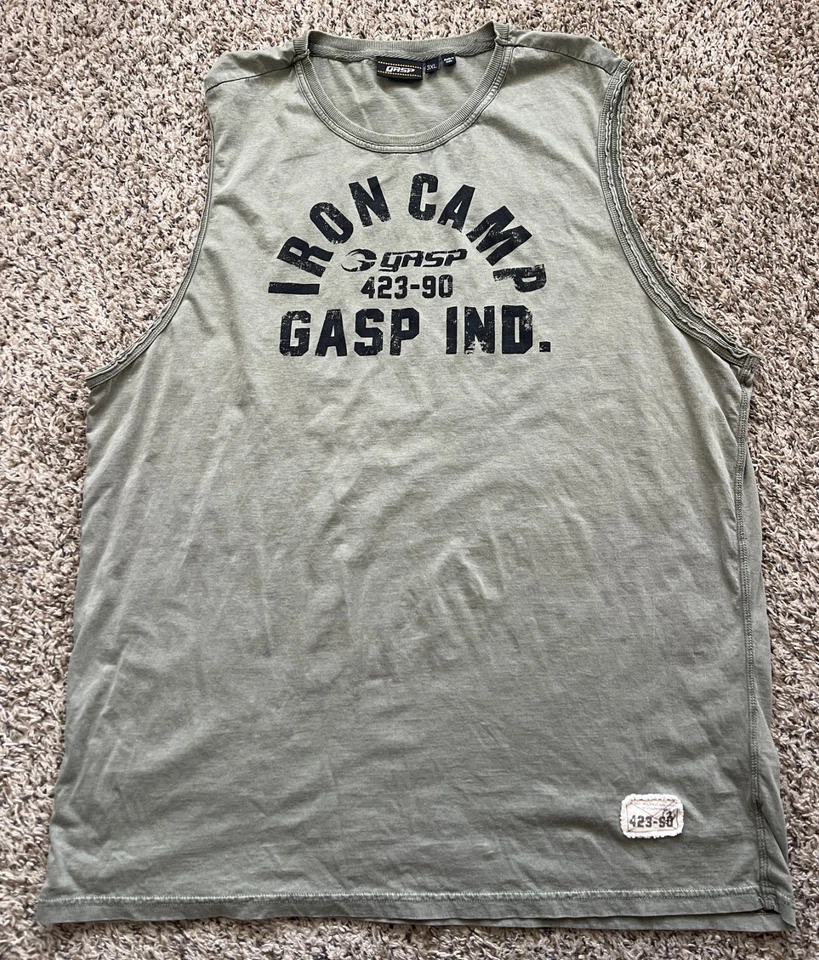 Camisa sin mangas Gasp Throwback para hombre 3XL camiseta sin mangas culturismo 220751 Foto 1 de 4