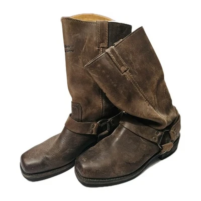 Botas para mujer Harley-Davidson de cuero marrón talla 7,5 arnés de motociclista motocicleta Foto 1 de 4