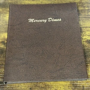 Mercury Dimes Dansco 1916-1945 Premium Coin Album Book #7123 Gently Used - Picture 1 of 3