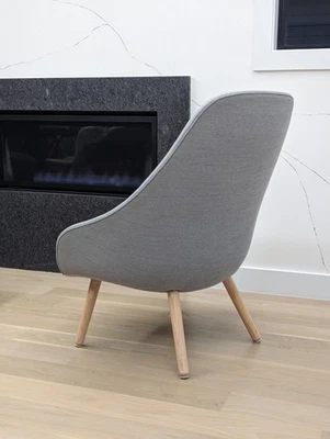 DWR Design Within Reach Hay About a Lounge Chair 92 高靠背扶手椅灰色 — 第 1/4 张图片