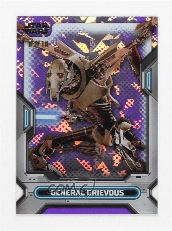 2023 Star Wars High Tek Pattern Purple Diffractor 3/10 General Grievous #14 1j8 - Image 1 of 3
