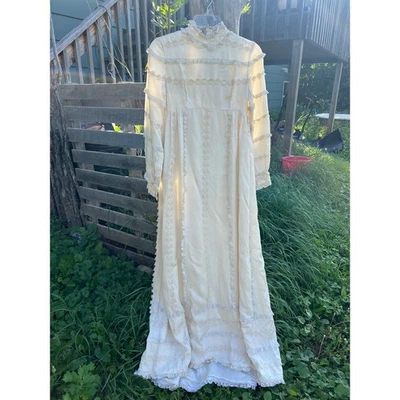  Vintage Hippie maxi dress Dress 60s 70s Handmade, Boho Queen, Wedding - Image 1 of 4