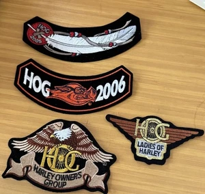Vintage Motorcycle Patch Harley-Davidson Ladies of Harley Lot Of 4 - Picture 1 of 2
