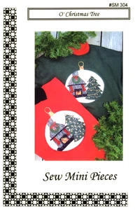 O CHRISTMAS TREE Lighted Applique Pattern SM304 by Sew Mini Pieces - Picture 1 of 2
