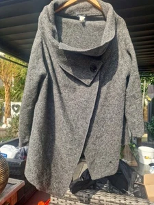 Wool Wrap Cardigan Coat - Picture 1 of 3