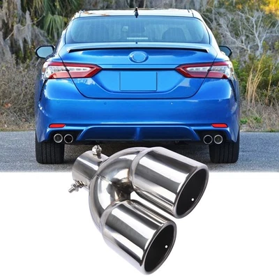 For Toyota Camry XLE Rear Car Dual Exhaust Pipe Tail Muffler Tip Throat Tailpipe Foto 1 de 4