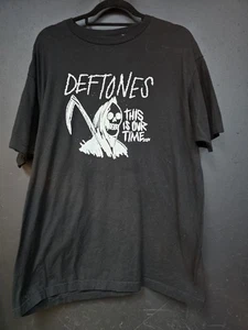 Deftones T Shirt Size XL Black This Is Our Time Tour T Shirt Reaper Graphic - Picture 1 of 3