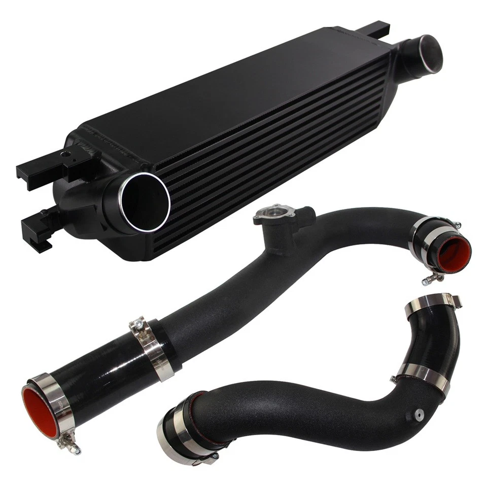 Performance Intercooler Kit for 2015-2022 Ford Mustang Ecoboost 2.3L Black - Image 1 of 4