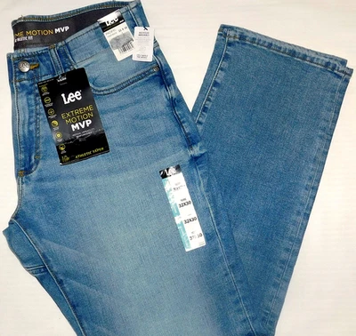 Pantalones de mezclilla LEE Athletic Fit movimiento extremo MVP elásticos flexibles cintura absorbente Pacífico Foto 1 de 4