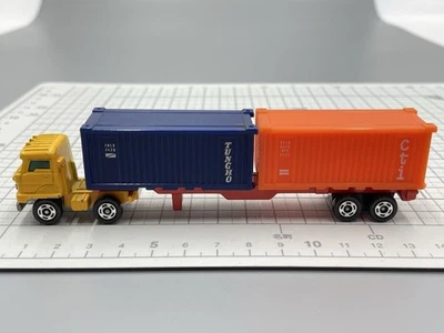 910-44 [Uninspected] Tomy Long Tomica 1/110 Hino Semi-trailer Marine Container - Image 1 of 4