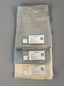 Kravet Candice Olson Upholstery Samples Graceful Moves Gray Blue Cream 25"x23" - Picture 1 of 5