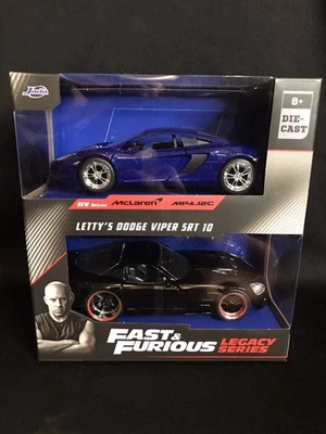 JADA TOYS 1/32 MCLAREN MP4 12C & DODGE VIPER TWIN PACK FAST AND FURIOUS - Image 1 of 4