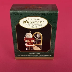 1997 Hallmark Mini Christmas Ornament Jolly Old Santa Night Before Christmas - Bild 1 von 2