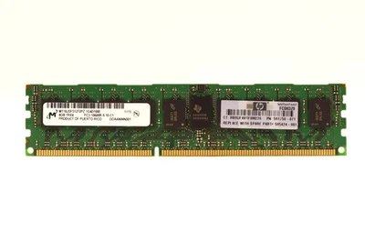 Memoria de servidor Micron 4 GB 1Rx4 PC3-10600R-9-10-C1 ECC REG MT18JSF51272PZ-1G4D1BB Foto 1 de 2