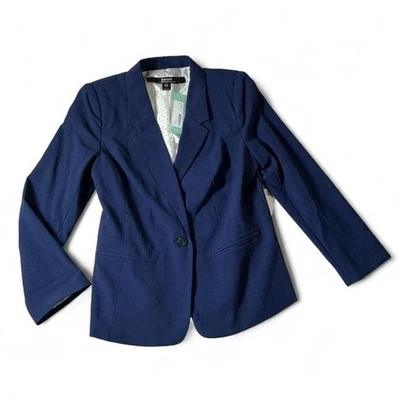 Kensie Navy Blue Blazer Jacket Business Career Office Classic Medium - Image 1 of 4