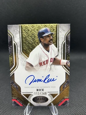 Topps Tier One Prime Performers 2025 - Jim Rice automático/249 Foto 1 de 2