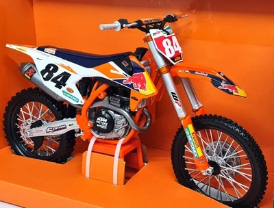 Maisto 1/6 KTM 450 SX-F Factory Edition '18 Jeffrey Herlings Motocross Motorbike - Image 1 of 4