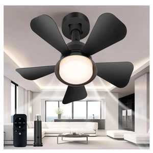 Ceiling Fans with Lights, Black Low Profile Ceiling Fan with Light, 3 Wind Sp... - Picture 1 of 1