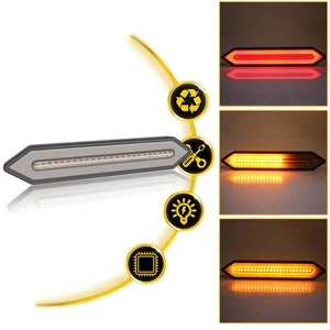 100 LED Car Truck Flowing Stop Brake Turn Signal Reverse Rear Tail Strip LigZJ - Picture 1 of 5