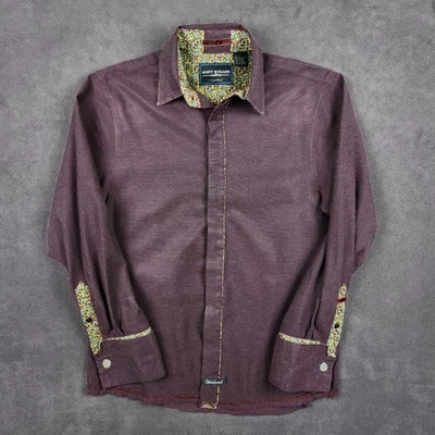 Scott Weiland English Laundry Shirt Mens Large Burgundy Cotton Button Down - Image 1 of 4